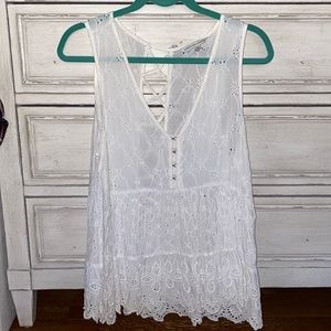 American Eagle White Tank Blouse Women’s